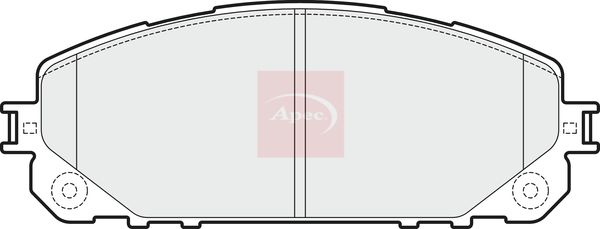 APEC Brake Pad Set, disc brake PAD2045