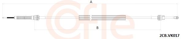 COFLE 2CB.VK017 Cable Pull, manual transmission