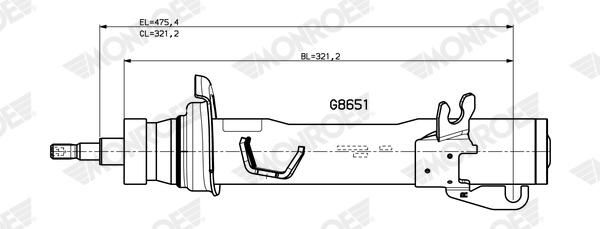 MONROE G8651 Shock Absorber