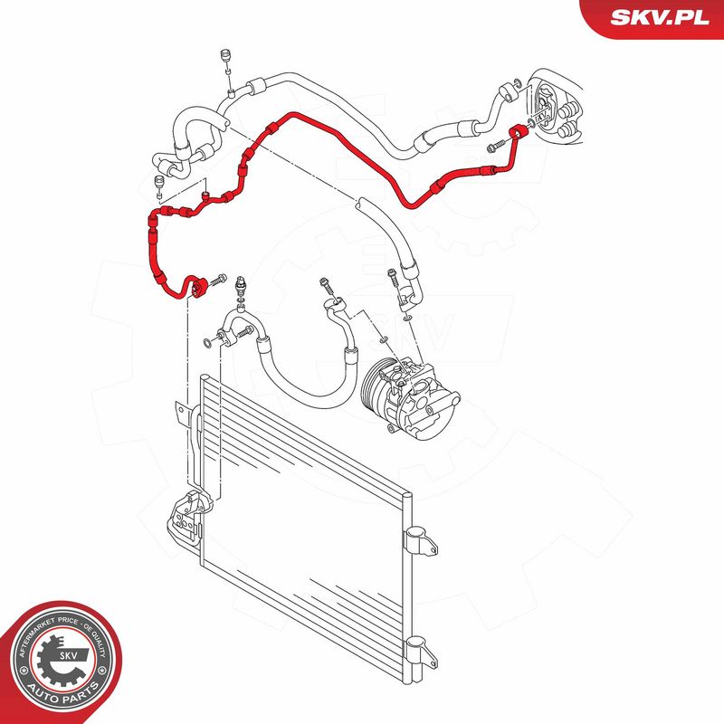 Kõrgsurve-, madalsurvetorustik, kliimaseade, ESEN SKV 43SKV559