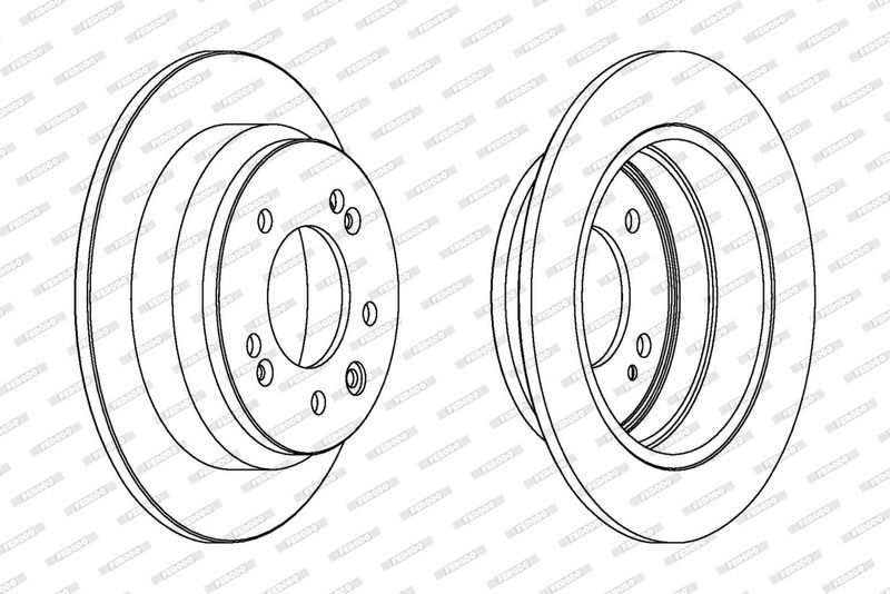 FERODO Disque de frein DDF1618