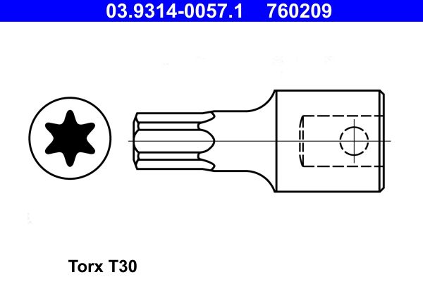 ATE Steeksleutelelement 03.9314-0057.1