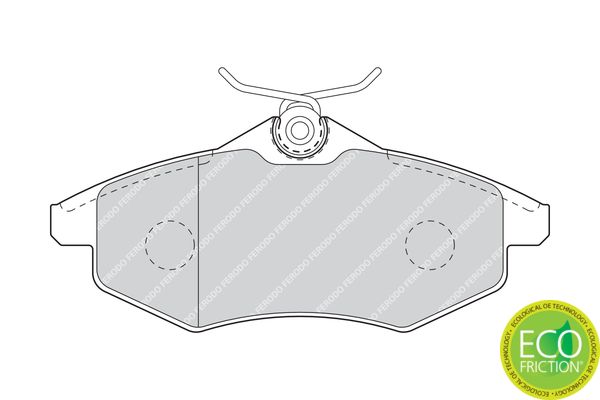 FERODO FDB1542 Brake Pad Set, disc brake