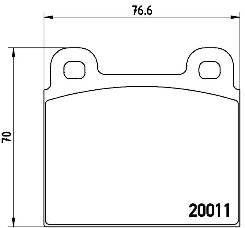 BREMBO P65001 Brake Pad Set, disc brake