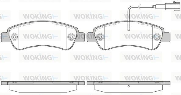 Колодки гальмівний диск. задн. (пр-во Remsa) Citroen Jumper 2.0 06-, Citroen Jumper 2.2 06- (P13383.02) WOKING