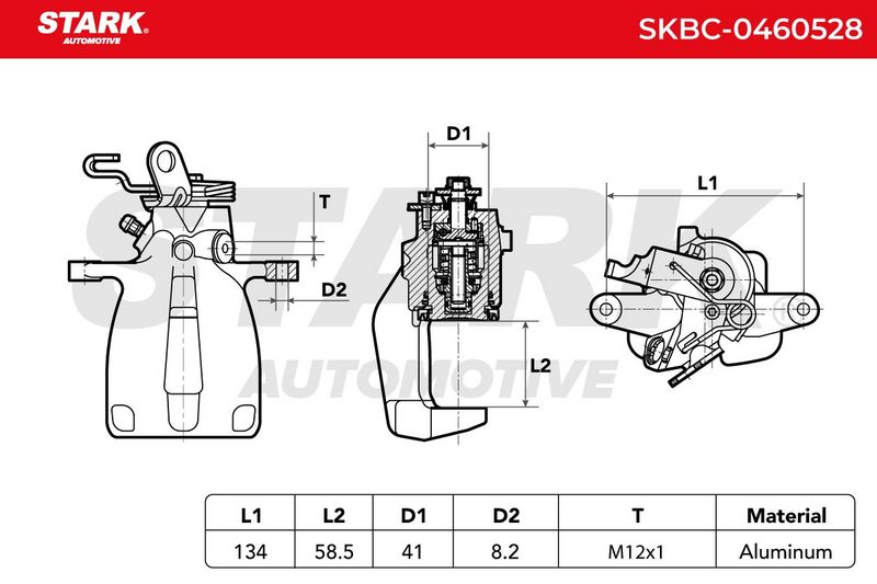 STARK SKBC-0460528 Brake Caliper