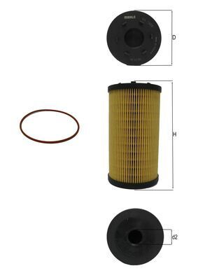 Product Image - Oliefilter - OX1306D - KNECHT