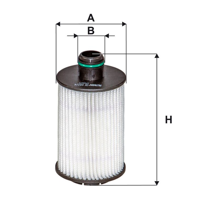 Oliefilter past: CHEVROLET CAPTIVA, CRUZE, ORLANDO  OPEL ANTARA A  RAM 1500 2.0D/2.2D/3.0D 05.09-