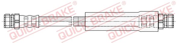 Гальмівний шланг, 245мм, Quick Brake 22.315