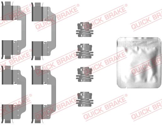 Комплект приладдя, накладка дискового гальма, Quick Brake 109-0101