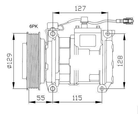 NRF 32093 Compressor, air conditioning