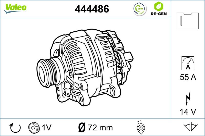 VALEO Dynamo / Alternator 444486