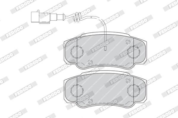 FERODO FVR4054 Brake Pad Set, disc brake