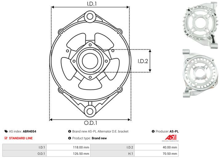 Kaitsekate, generaator, AS-PL ABR4054