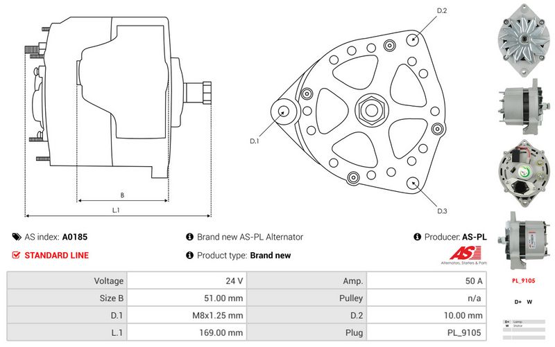 AS-PL A0185 Alternator