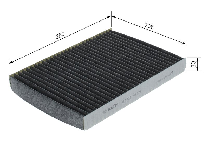 BOSCH 1 987 432 300 Filter, cabin air