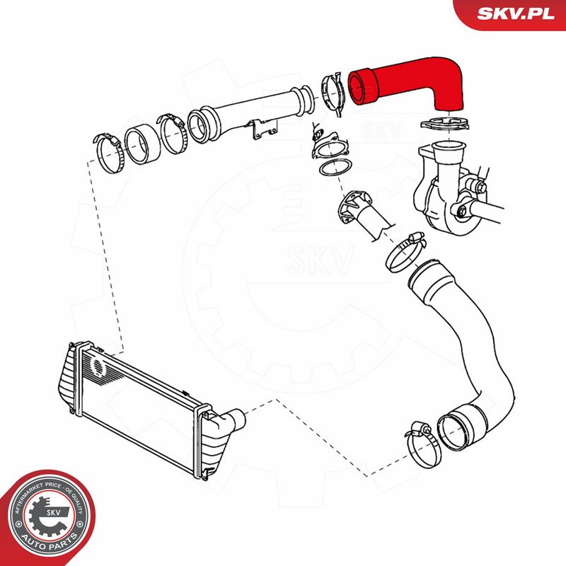 ESEN SKV 24SKV736 Charge Air Hose