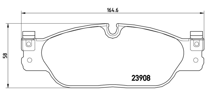 Piduriklotsi komplekt, ketaspidur, BREMBO P 36 021
