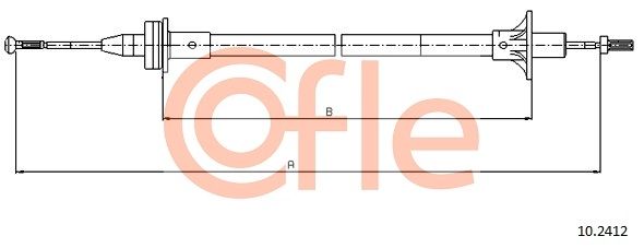 Тросовий привод, привод зчеплення, Cofle 10.2412