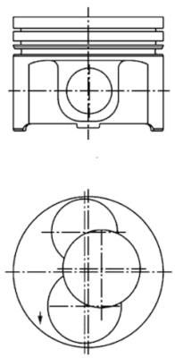 Поршень, Kolbenschmidt 40093720