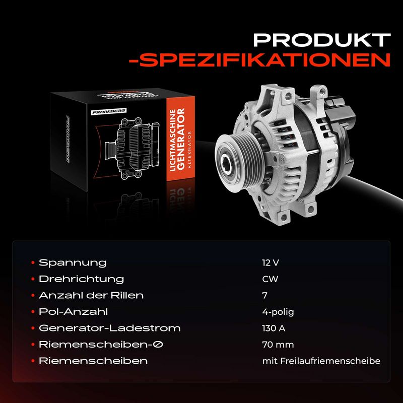 Frankberg 5481FB0001687 Alternator