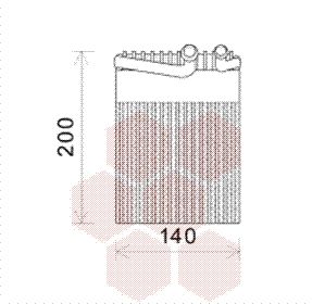 VAN WEZEL párologtató, klímaberendezés 3000V554