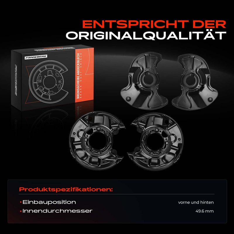 Frankberg 5481FB0032591 Splash Guard, brake disc