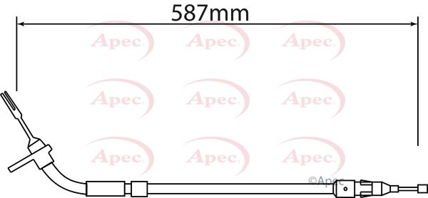 APEC Cable Pull, parking brake CAB1549
