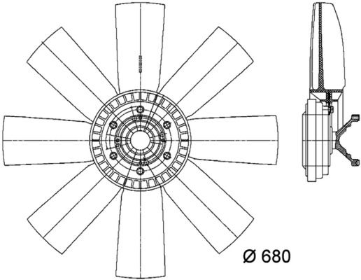 MAHLE CFF 432 000P Fan, engine cooling