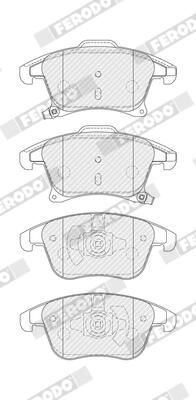 FERODO FDB4445 Brake Pad Set, disc brake