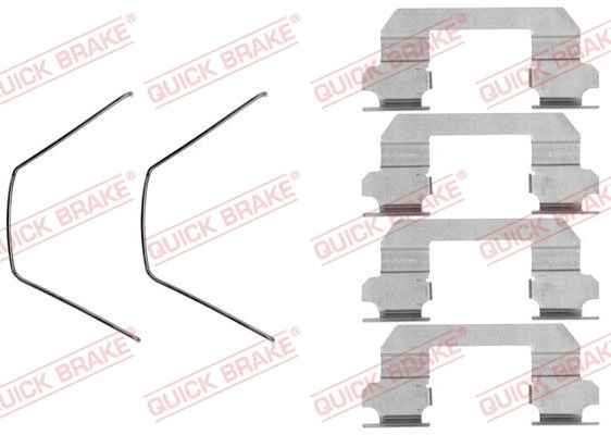 Комплект приладдя, накладка дискового гальма, Quick Brake 109-1789