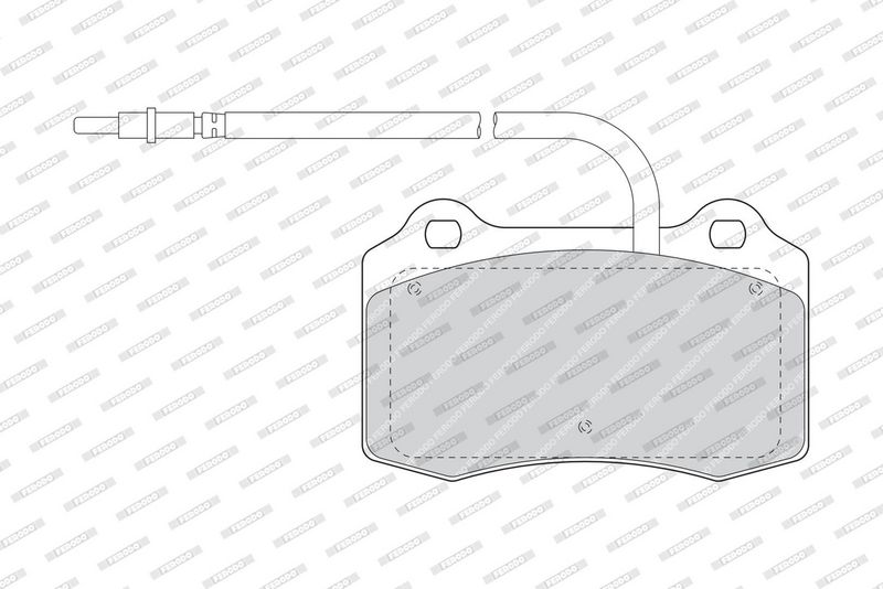 Remblokken set Voor , past: PEUGEOT 406 2.2D/3.0 03.97-12.04