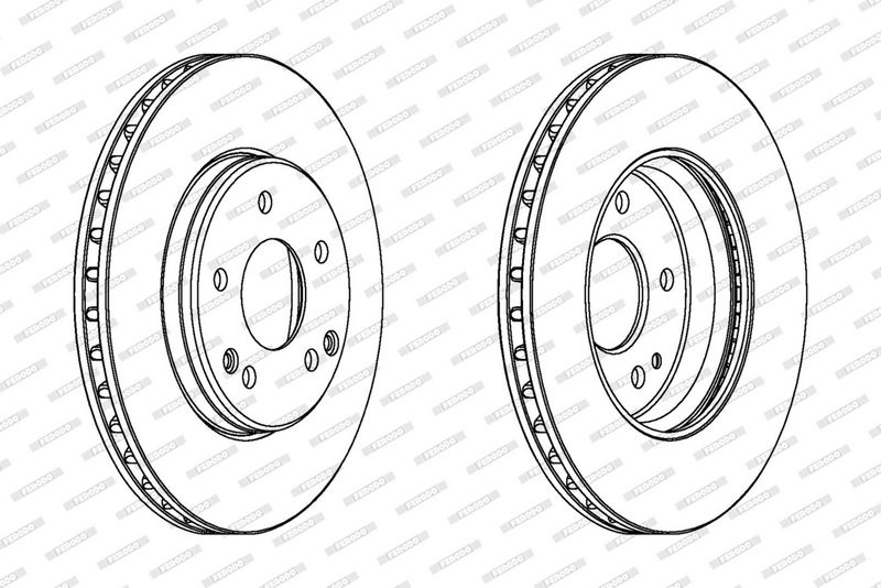 FERODO Disque de frein DDF1135