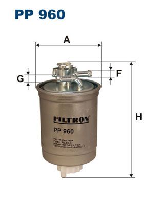 FILTRON Üzemanyagszűrő PP 960