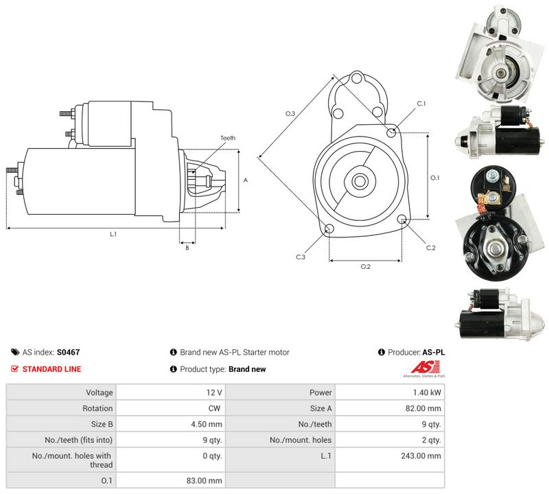 AS-PL S0467 Starter