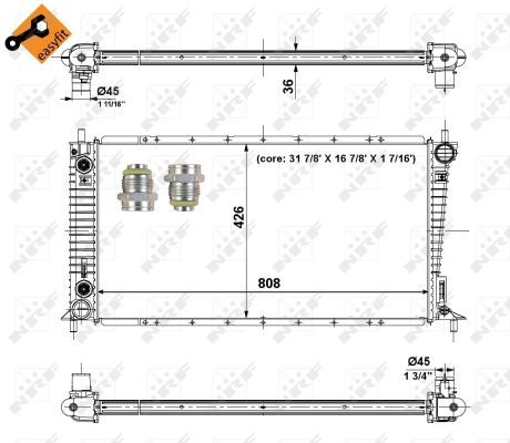NRF 56035 Radiator, engine cooling