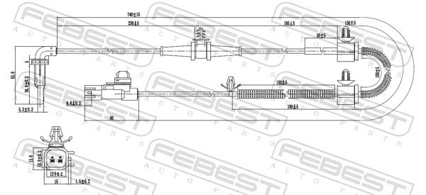 FEBEST 18606-001 Sensor, wheel speed