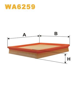 Повітряний фільтр, Wix Filters WA6259
