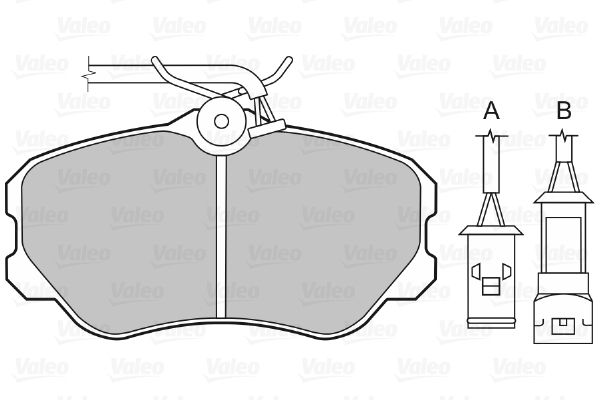 VALEO 598135 Brake Pad Set, disc brake