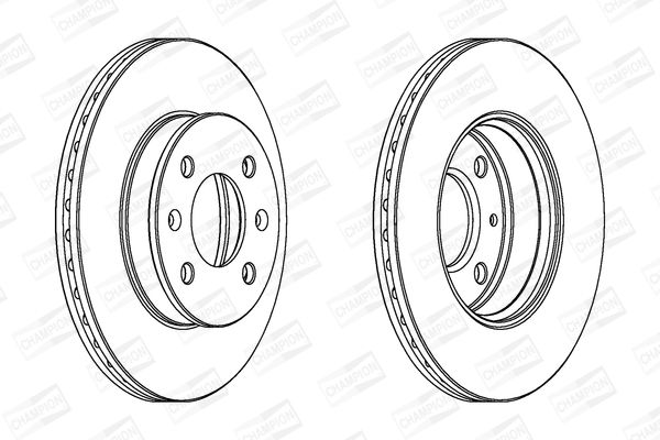Гальмівний диск, Champion 562425