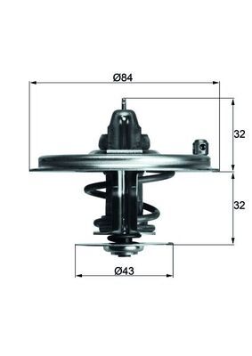 Product Image - Thermostaat, koelvloeistof - TX3685D - MAHLE