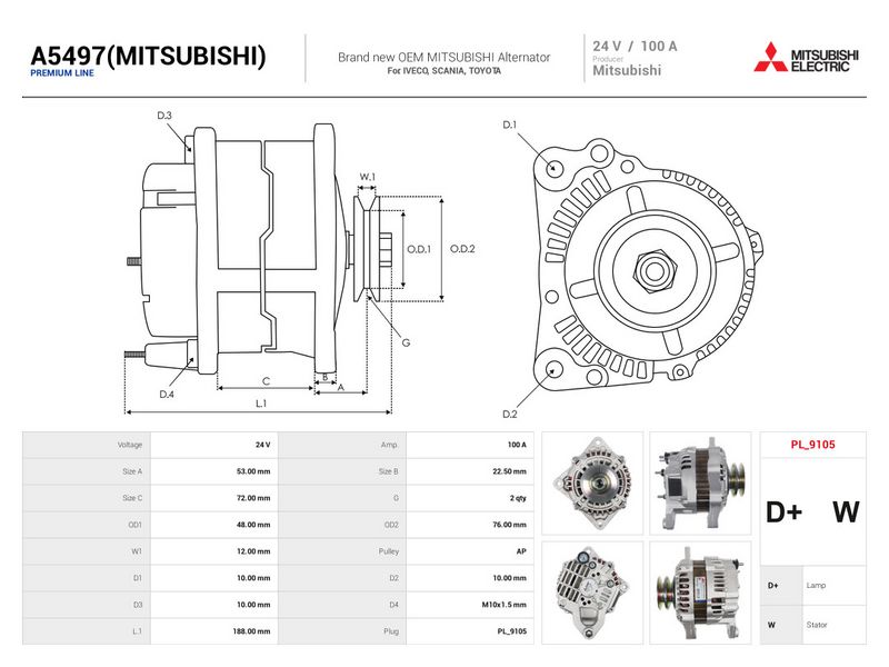 Prekės atitinka OEM kodą: A4TR5188