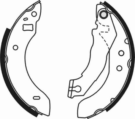 ABE C0G009ABE Brake Shoe Set