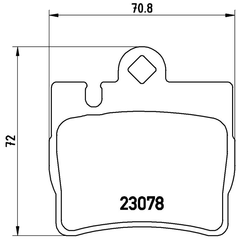 BREMBO P50042 Brake Pad Set, disc brake