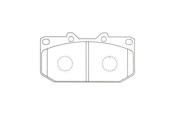 KAVO PARTS fékbetétkészlet, tárcsafék KBP-6607