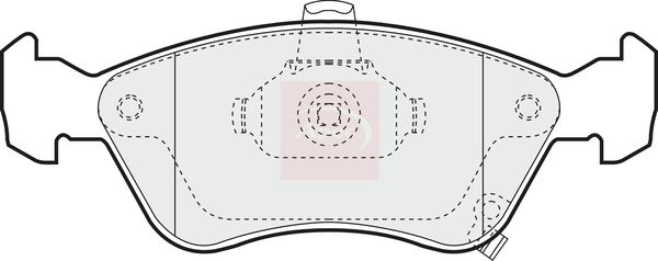 APEC Brake Pad Set, disc brake PAD1011