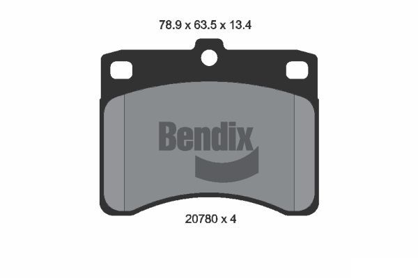 BENDIX Braking fékbetétkészlet, tárcsafék BPD1724