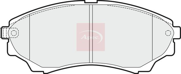 APEC Brake Pad Set, disc brake PAD1470
