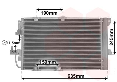 Конденсатор, система кондиціонування повітря, Van Wezel 37005326