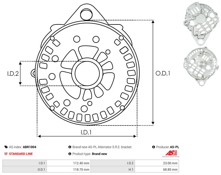 Kaitsekate, generaator, AS-PL ABR1004